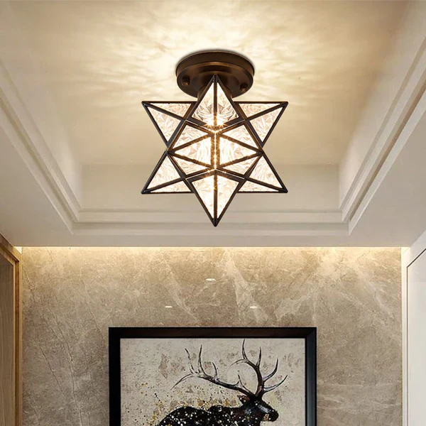 Creative Metal Star Ceiling Light - Image 10