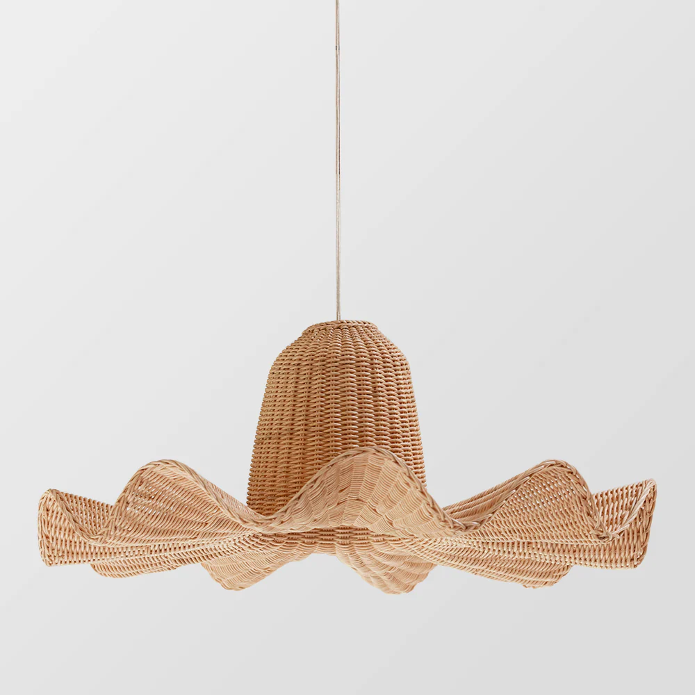 Vogue Rattan Dome Large Handwoven Pendant Light - Image 3