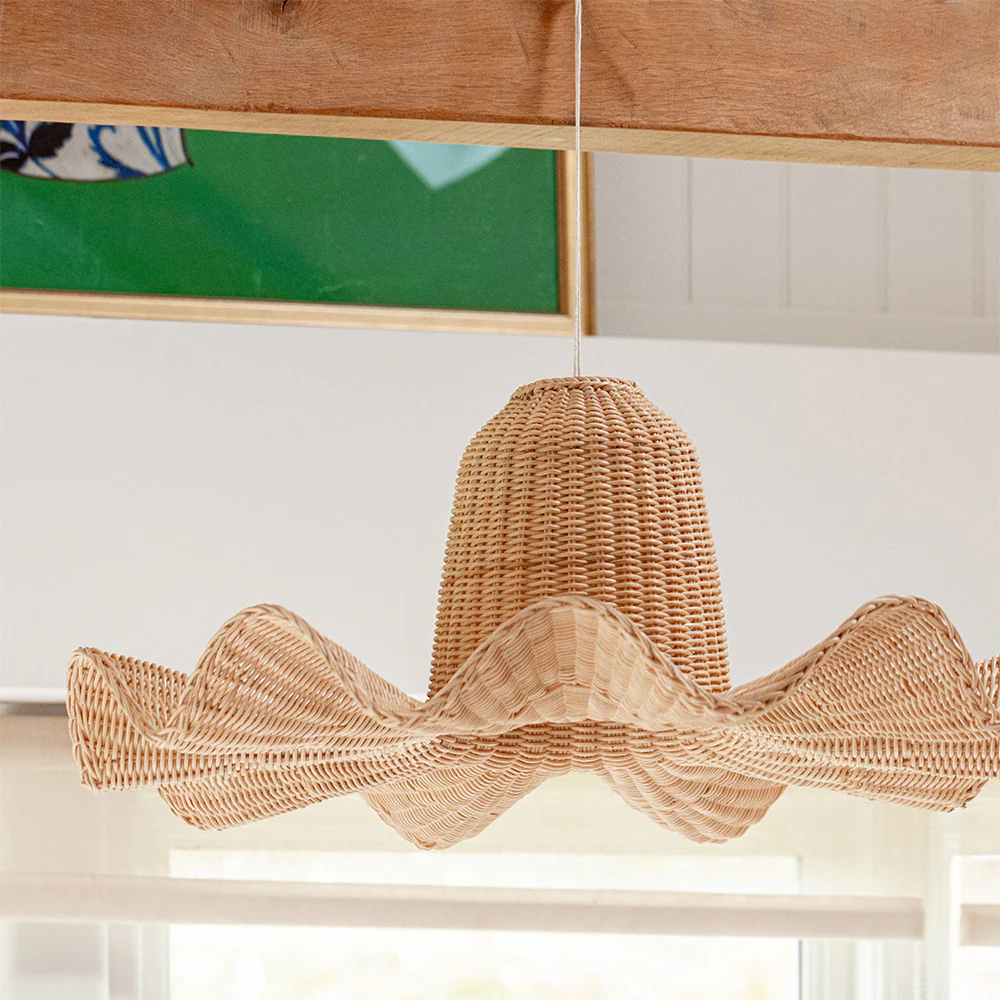 Vogue Rattan Dome Large Handwoven Pendant Light - Image 4
