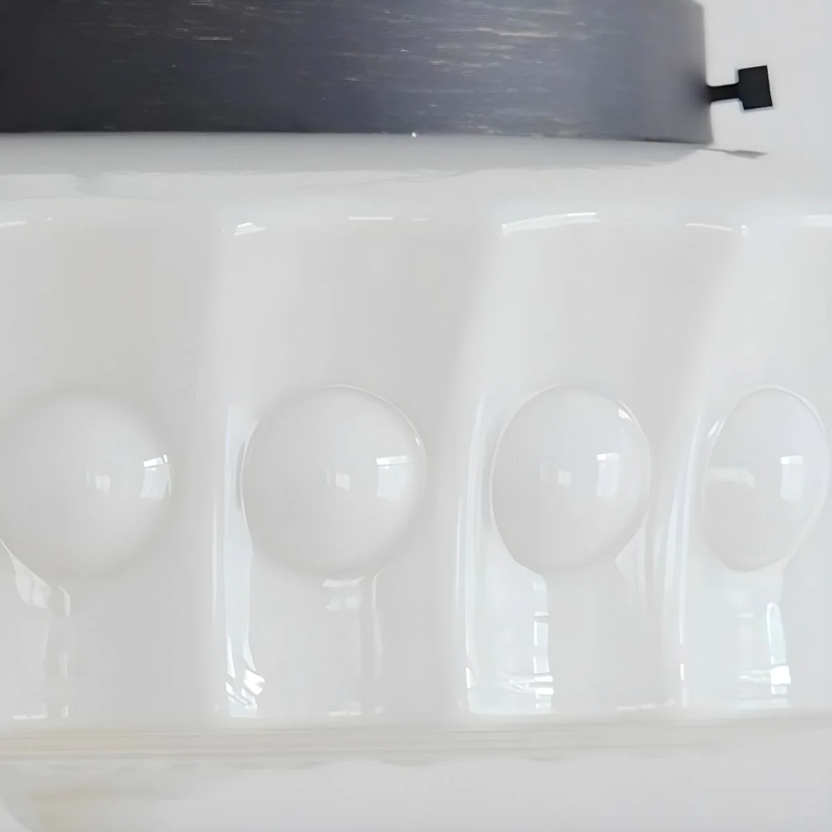 White Vintage Round Pendant Light - Image 23