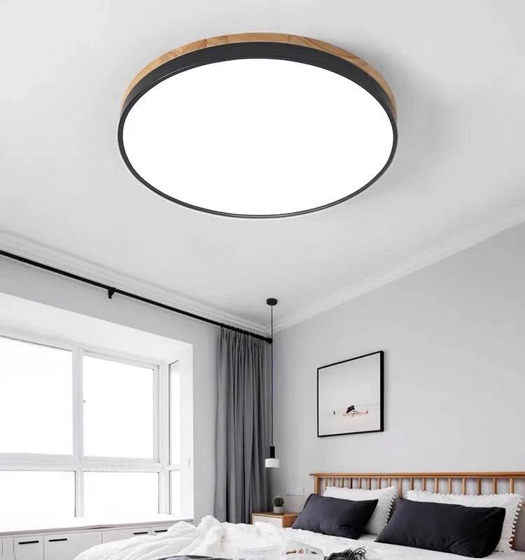 Wooden Round Shape Flush Mount Ceiling Lights - Image 12